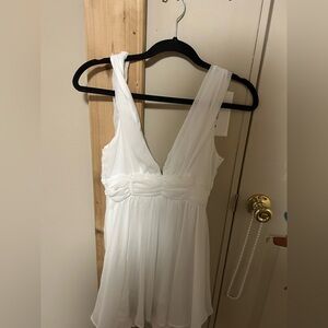 Love Tree White Textured dress
